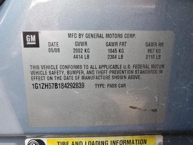 1G1ZH57B184292839 - 2008 CHEVROLET MALIBU 1LT 蓝色 照片 13