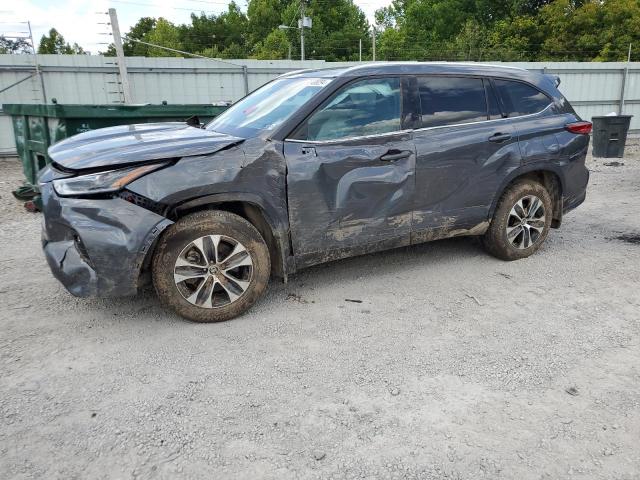 5TDHZRBH7MS117187 - 2021 TOYOTA HIGHLANDER XLE GRAY photo 1