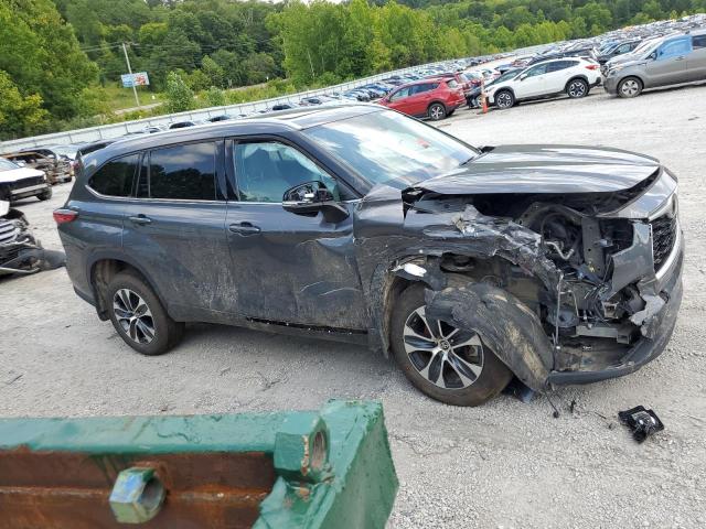 5TDHZRBH7MS117187 - 2021 TOYOTA HIGHLANDER XLE GRAY photo 4