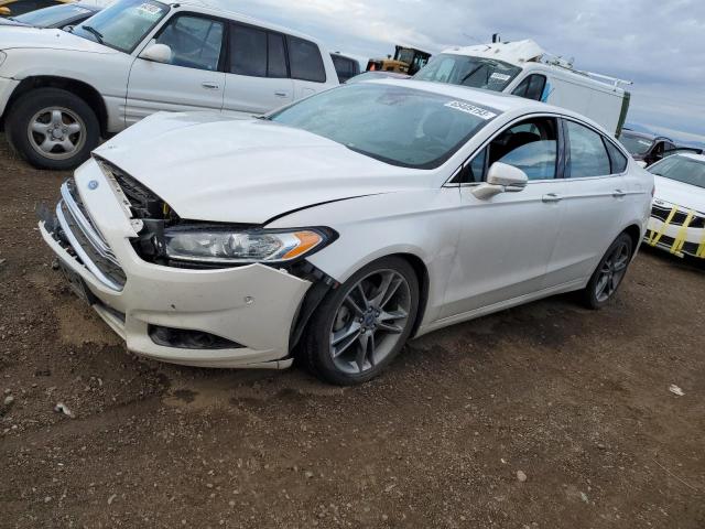 3FA6P0D97ER139313 - 2014 FORD FUSION TITANIUM WHITE photo 1