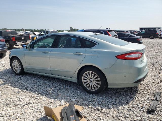 3FA6P0LU0DR303005 - 2013 FORD FUSION SE HYBRID TURQUOISE photo 2