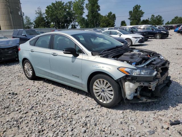 3FA6P0LU0DR303005 - 2013 FORD FUSION SE HYBRID TURQUOISE photo 4