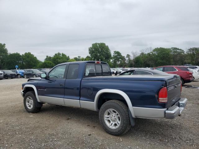 1B7GG22NX1S207838 - 2001 DODGE DAKOTA BLUE photo 2