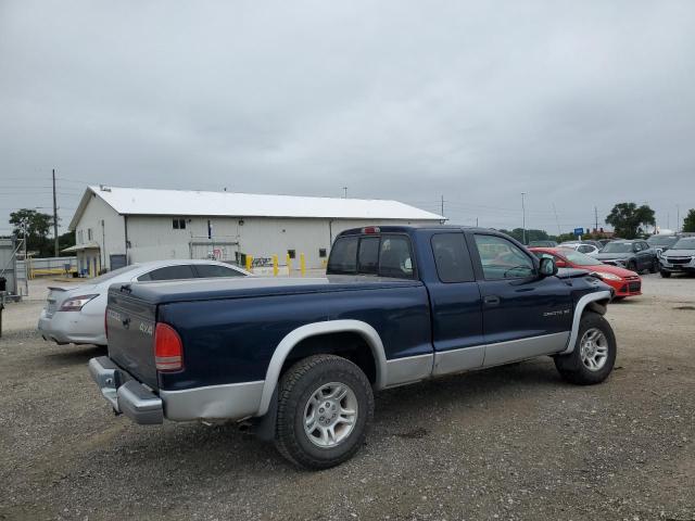 1B7GG22NX1S207838 - 2001 DODGE DAKOTA BLUE photo 3