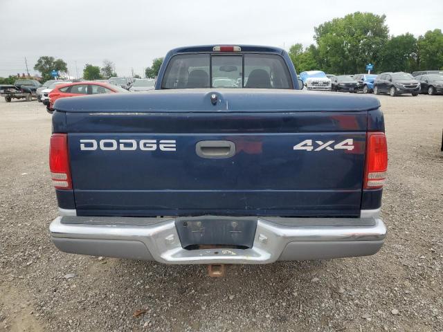 1B7GG22NX1S207838 - 2001 DODGE DAKOTA BLUE photo 6