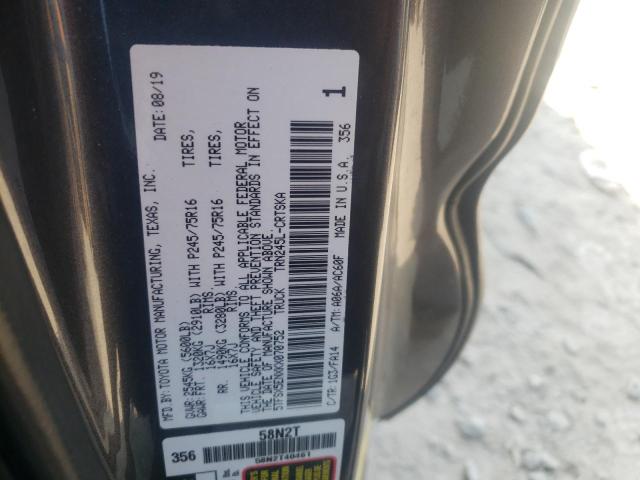 5TFSX5ENXKX070752 - 2019 TOYOTA TACOMA ACCESS CAB Сұр фото 12