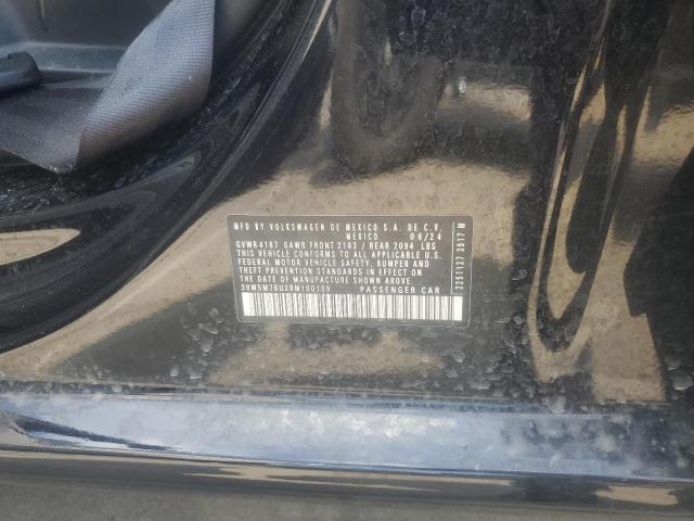 3VW5M7BU2RM100109 - 2024 VOLKSWAGEN JETTA S BLACK photo 13