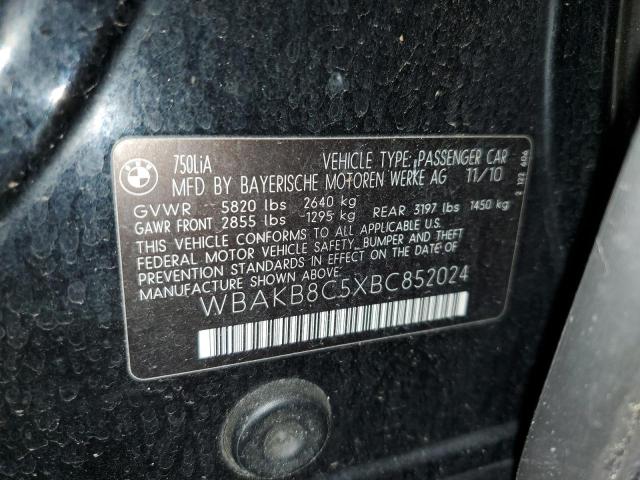 WBAKB8C5XBC852024 - 2011 BMW ALPINA B7 LI BLACK photo 12