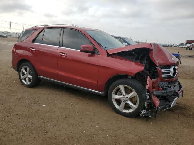 4JGDA5HB6GA750049 - 2016 MERCEDES-BENZ GLE 350 4MATIC RED photo 4