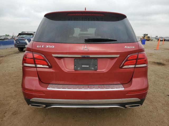 4JGDA5HB6GA750049 - 2016 MERCEDES-BENZ GLE 350 4MATIC RED photo 6
