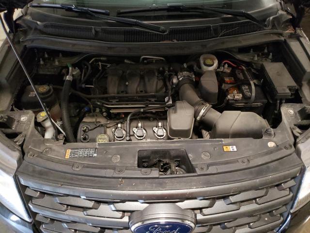 1FM5K8D80KGA89668 - 2019 FORD EXPLORER XLT أسود صورة 12