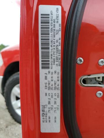 3C6RR7LT1KG628750 - 2019 RAM 1500 CLASS SLT წითელი ფოტო 12