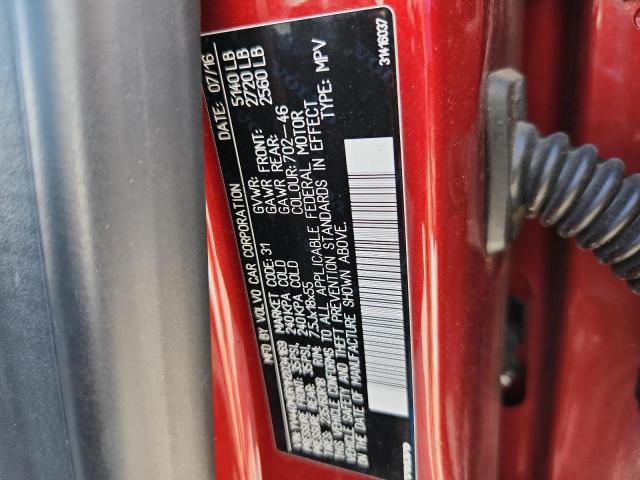 YV440MDR1H2034169 - 2017 VOLVO XC60 T5 DYNAMIC მუქწითელი ფოტო 13