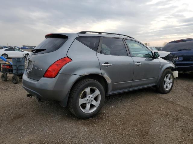 JN8AZ08W05W410342 - 2005 NISSAN MURANO SL GRAY photo 3