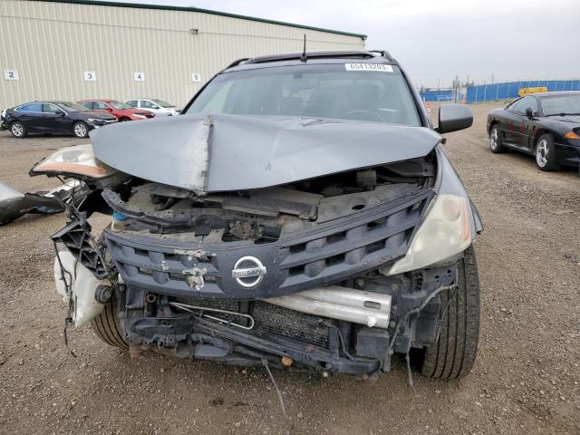 JN8AZ08W05W410342 - 2005 NISSAN MURANO SL GRAY photo 5