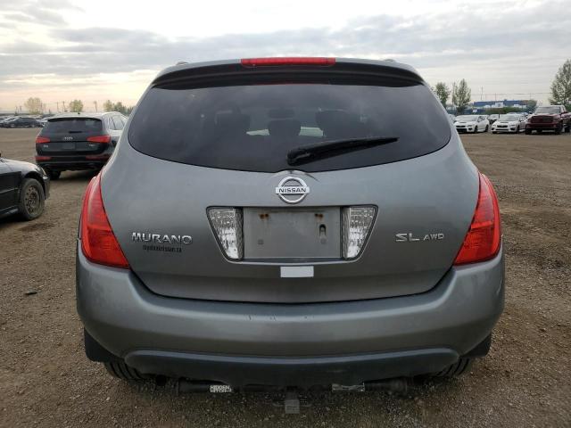 JN8AZ08W05W410342 - 2005 NISSAN MURANO SL GRAY photo 6