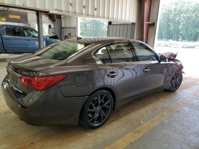 JN1BV7APXFM344521 - 2015 INFINITI Q50 BASE GRAY photo 3