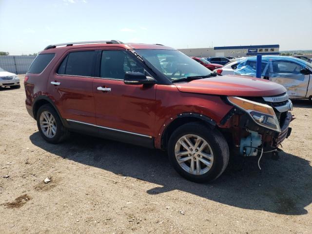 1FM5K8D88EGB44193 - 2014 FORD EXPLORER XLT ORANGE photo 4