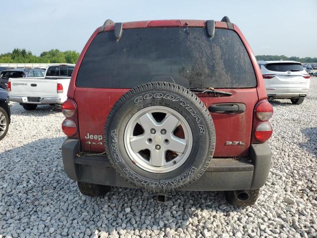 1J4GL48K07W522244 - 2007 JEEP LIBERTY SPORT BURGUNDY photo 6