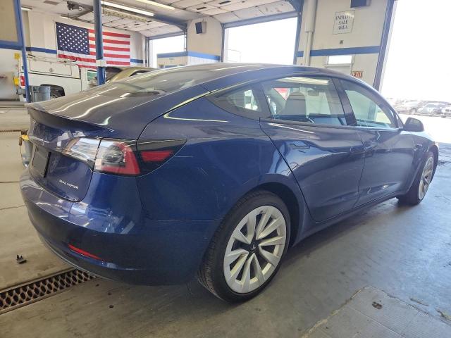 5YJ3E1EB9NF144458 - 2022 TESLA MODEL 3 Կապույտ լուսանկար 3