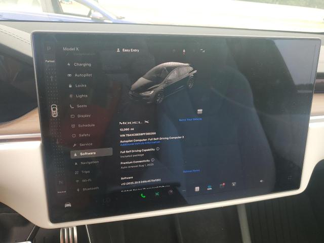 7SAXCBE58PF366356 - 2023 TESLA MODEL X BLACK photo 9