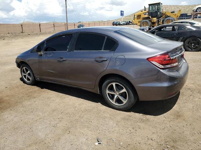 19XFB2F77FE095547 - 2015 HONDA CIVIC SE GRAY photo 2