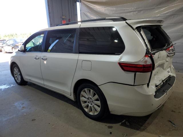 5TDDK3DC3FS118664 - 2015 TOYOTA SIENNA XLE WHITE photo 2