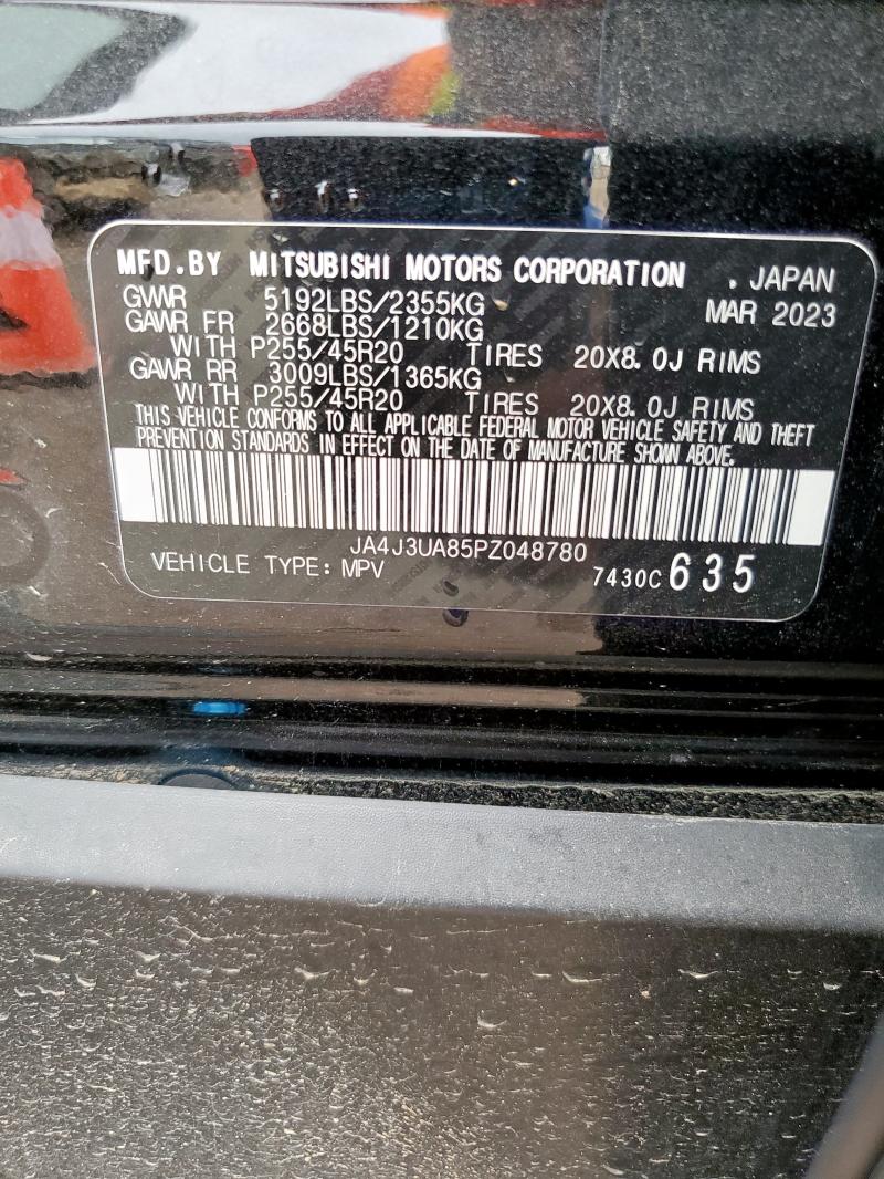 JA4J3UA85PZ048780 - 2023 MITSUBISHI OUTLANDER SE BLACK photo 14