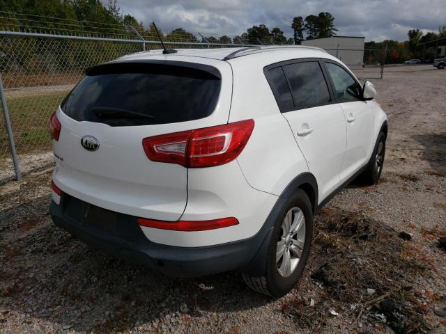 KNDPB3A29D7459891 - 2013 KIA SPORTAGE BASE WHITE photo 4