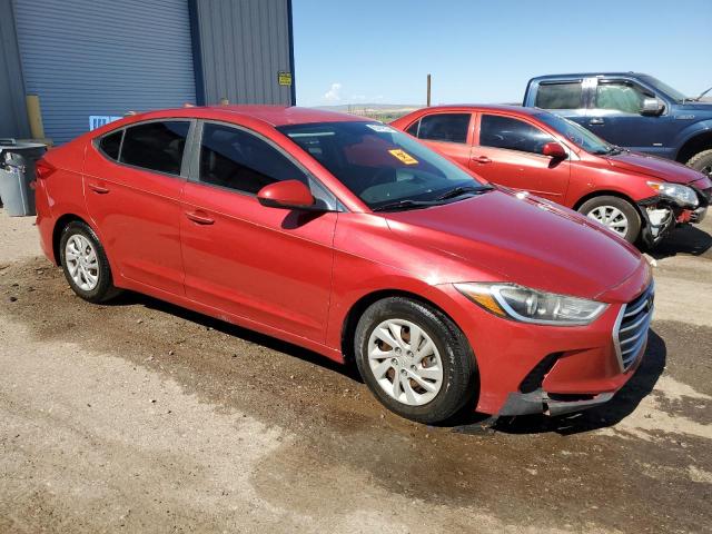 5NPD74LF2HH053575 - 2017 HYUNDAI ELANTRA SE RED photo 4