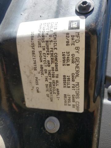 1G8AJ55F66Z179736 - 2006 SATURN ION LEVEL 2 GRAY photo 12