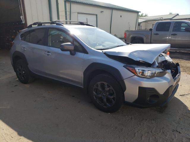 JF2GTHSC5NH224399 - 2022 SUBARU CROSSTREK SPORT SILVER photo 4