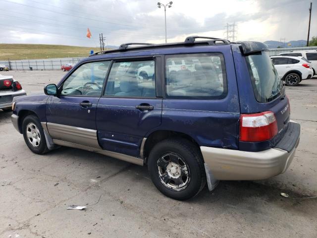 JF1SF63522H749684 - 2002 SUBARU FORESTER L BLUE photo 2