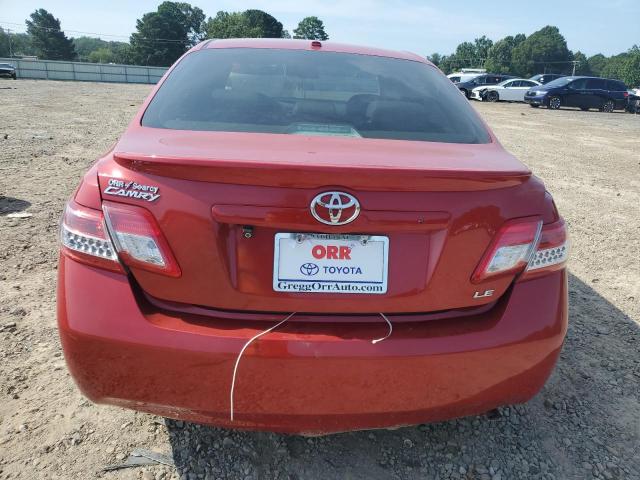 4T4BF3EKXBR196240 - 2011 TOYOTA CAMRY BASE RED photo 6