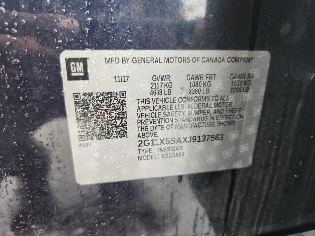 2G11X5SAXJ9137563 - 2018 CHEVROLET IMPALA LS 蓝色 照片 12