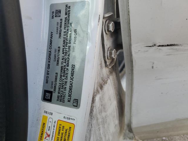 KL8CD6SA7JC482422 - 2018 CHEVROLET SPARK 1LT თეთრი ფოტო 12