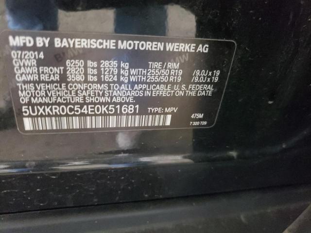 5UXKR0C54E0K51681 - 2014 BMW X5 XDRIVE35I BLACK photo 13