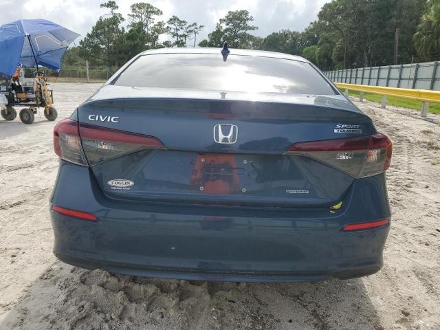 2HGFE4F82SH329945 - 2025 HONDA CIVIC SPORT BLUE photo 6