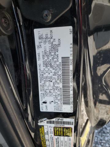 5TFUU4EN8BX022498 - 2011 TOYOTA TACOMA ACCESS CAB შავი ფოტო 12