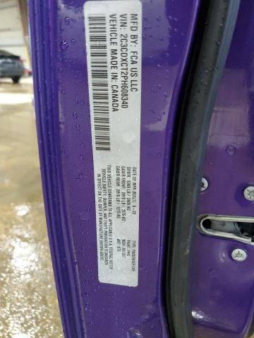 2C3CDXCT2PH608340 - 2023 DODGE CHARGER R/T 紫色 照片 13