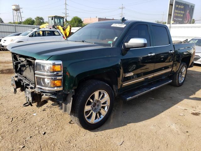 3GCUKTEC6FG515945 - 2015 CHEVROLET SILVERADO K1500 HIGH COUNTRY GREEN photo 1