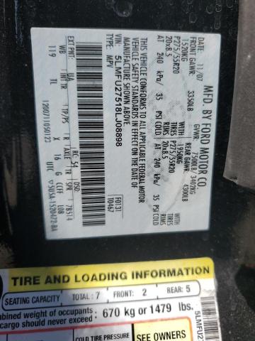 5LMFU27518LJ08898 - 2008 LINCOLN NAVIGATOR შავი ფოტო 13