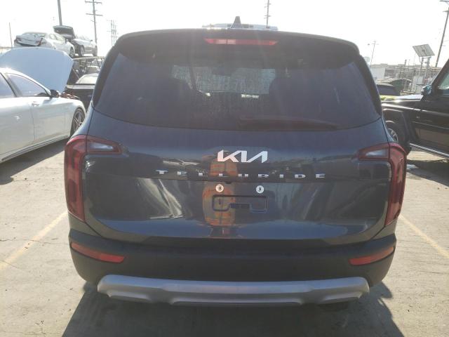 5XYP24HCXNG289761 - 2022 KIA TELLURIDE LX GRAY photo 6