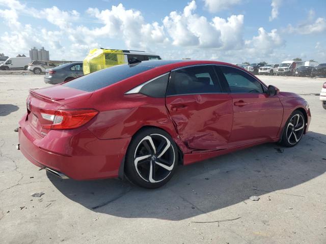 1HGCV1F39JA182655 - 2018 HONDA ACCORD SPORT RED photo 3