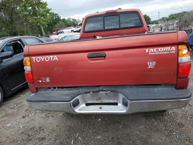 5TESN92N62Z067244 - 2002 TOYOTA TACOMA XTRACAB PRERUNNER 红色 照片 6
