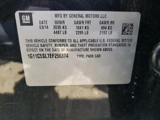 1G11C5SL7EF256374 - 2014 CHEVROLET MALIBU 1LT 黑色 照片 12