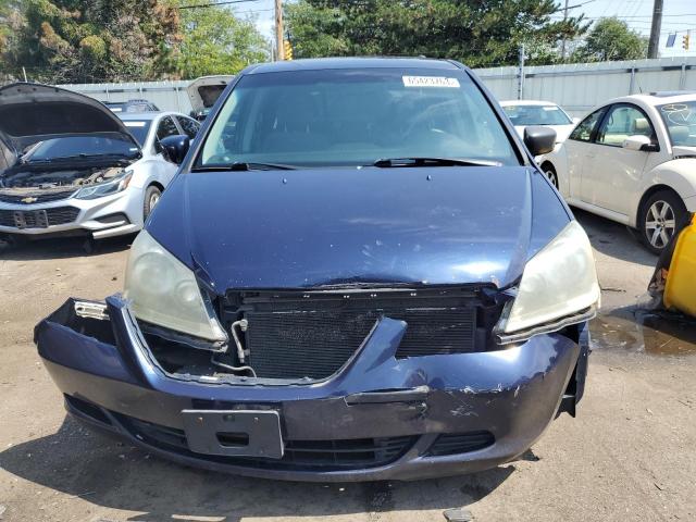 5FNRL38456B077187 - 2022 HONDA ODYSSEY EX BLUE photo 5