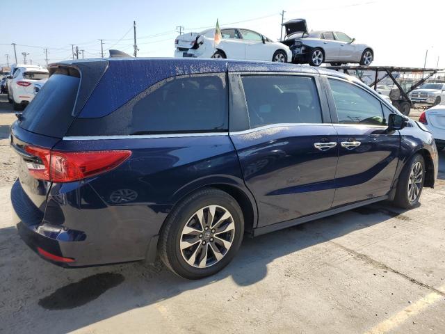 5FNRL6H75NB009661 - 2022 HONDA ODYSSEY EXL BLUE photo 3