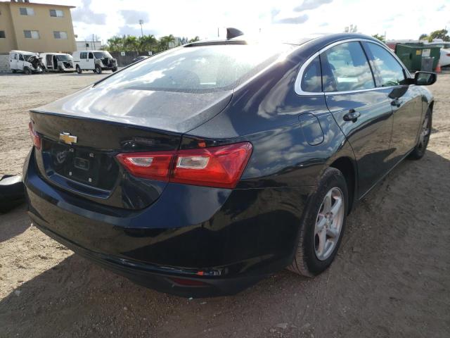 1G1ZB5STXHF146591 - 2017 CHEVROLET MALIBU LS BLACK photo 4