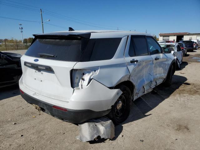 1FM5K8AB1LGC92800 - 2020 FORD EXPLORER POLICE INTERCEPTOR თეთრი ფოტო 4